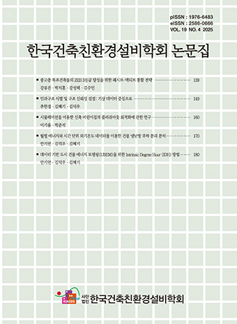 Journal of Korean Institute of Architectural Sustainable Environment and Building Systems
